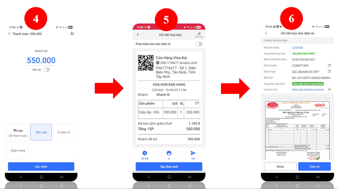 Hướng dẫn xuất hóa đơn máy tính tiền hkd